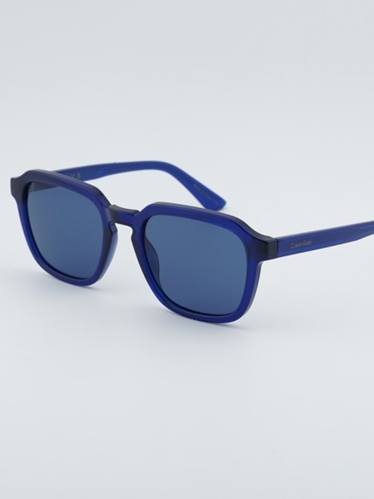 Calvin Klein Ck23533s 400 Men Sunglasses Blue Square Frame, Blue Lenses
